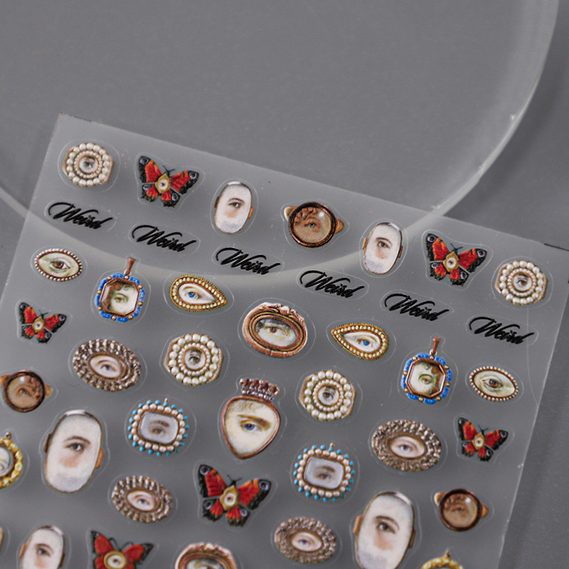 Nail Art Zelda - 1 buah 5D timbul Halloween desain