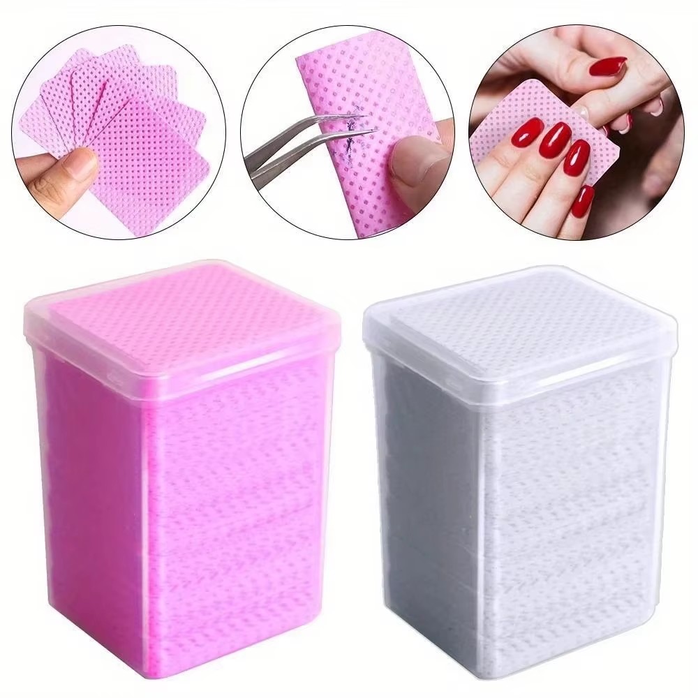 Nail Art Remove - 200Pcs Tisu Penghapus Cat Kuku Bebas