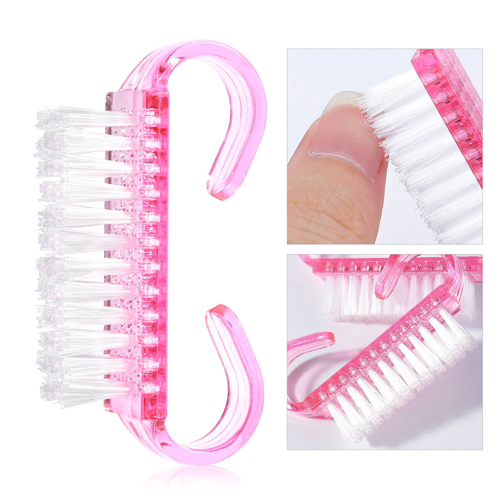 Nail Art Pink Soft - 1/5/20 buah kuas kuku akrilik warna
