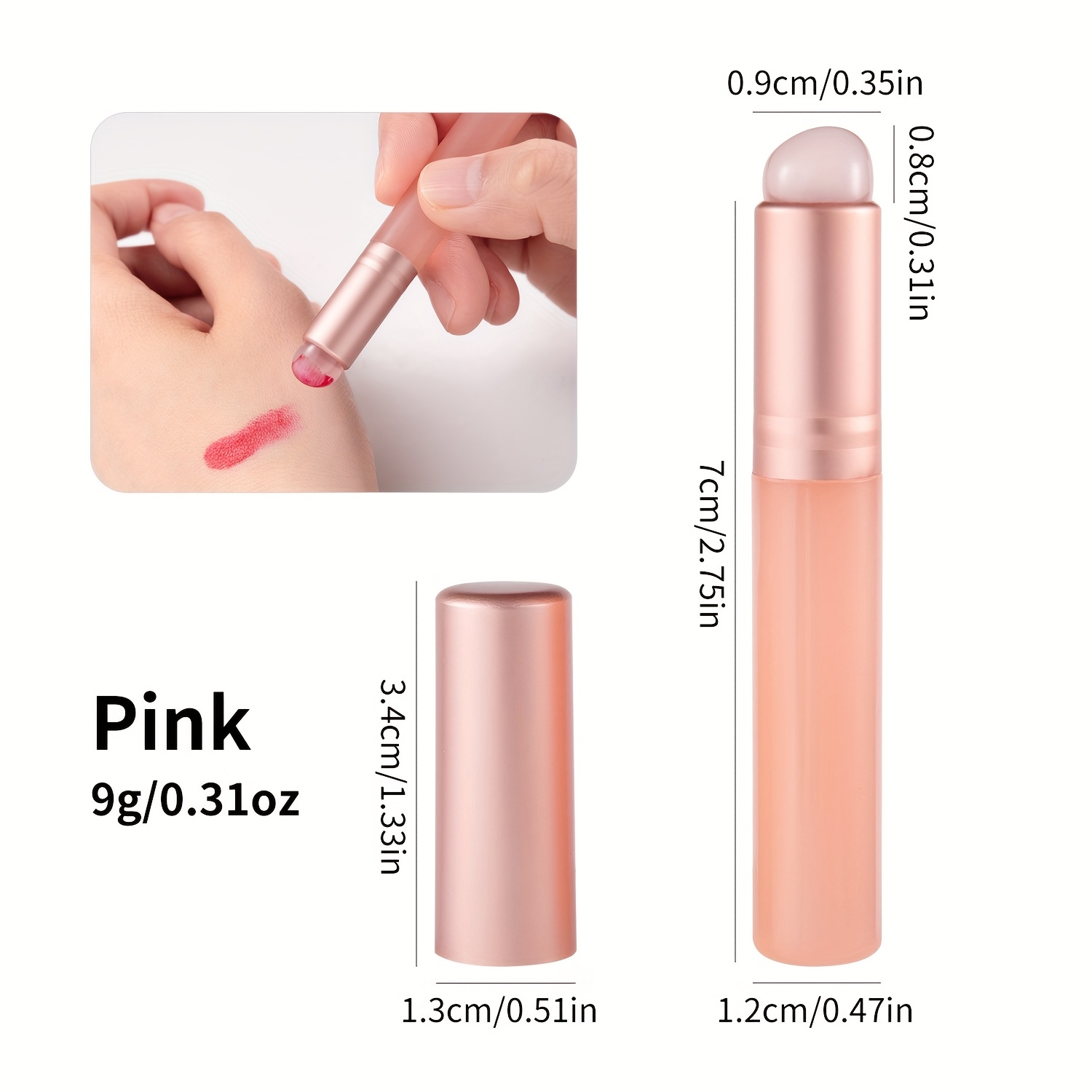 Kuas Kuku Silikon Jelly-Pink,  - Nail Art Pink Soft ulasan dan harga