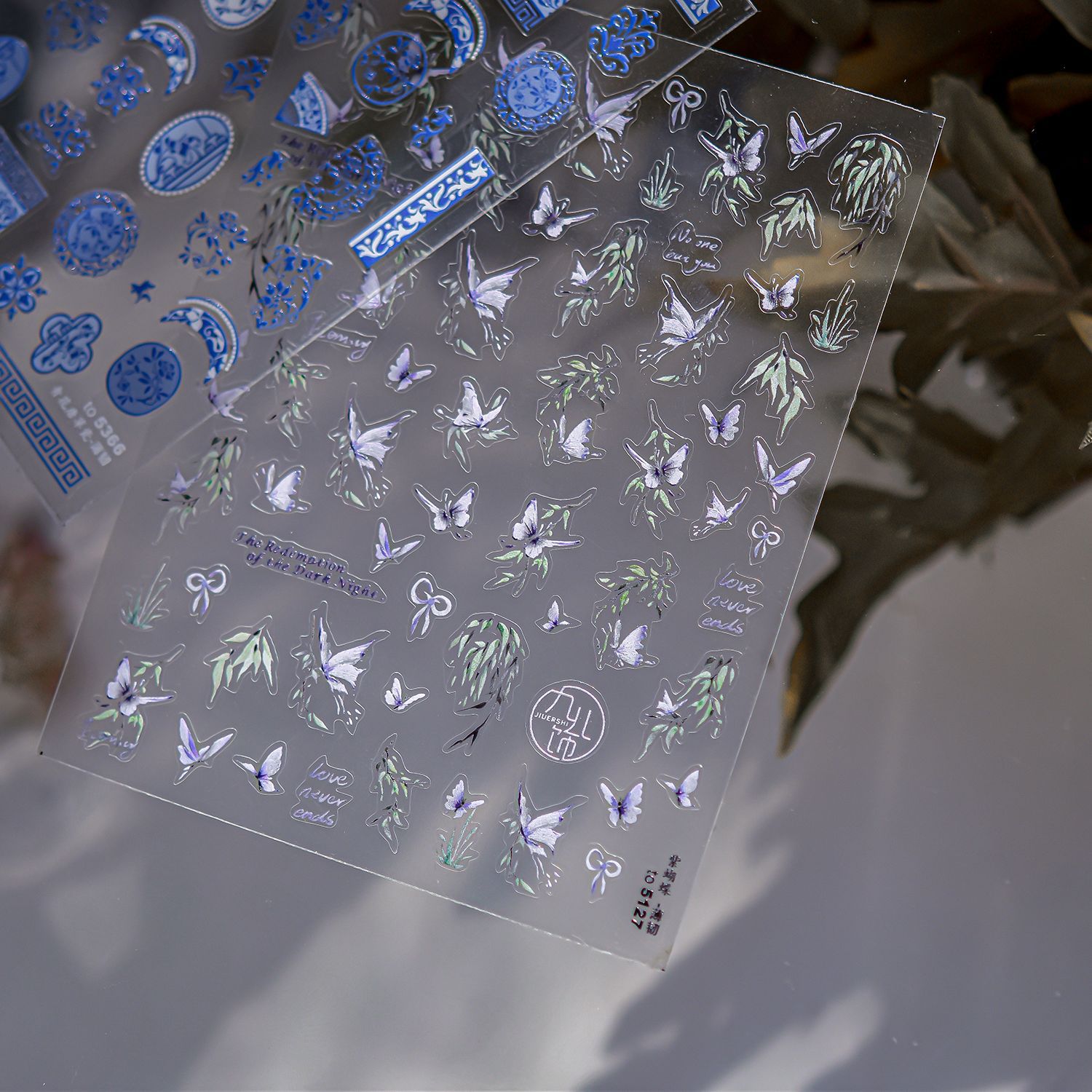 Stiker Seni Kuku Porselen Biru - Nail Art Zelda ulasan dan harga
