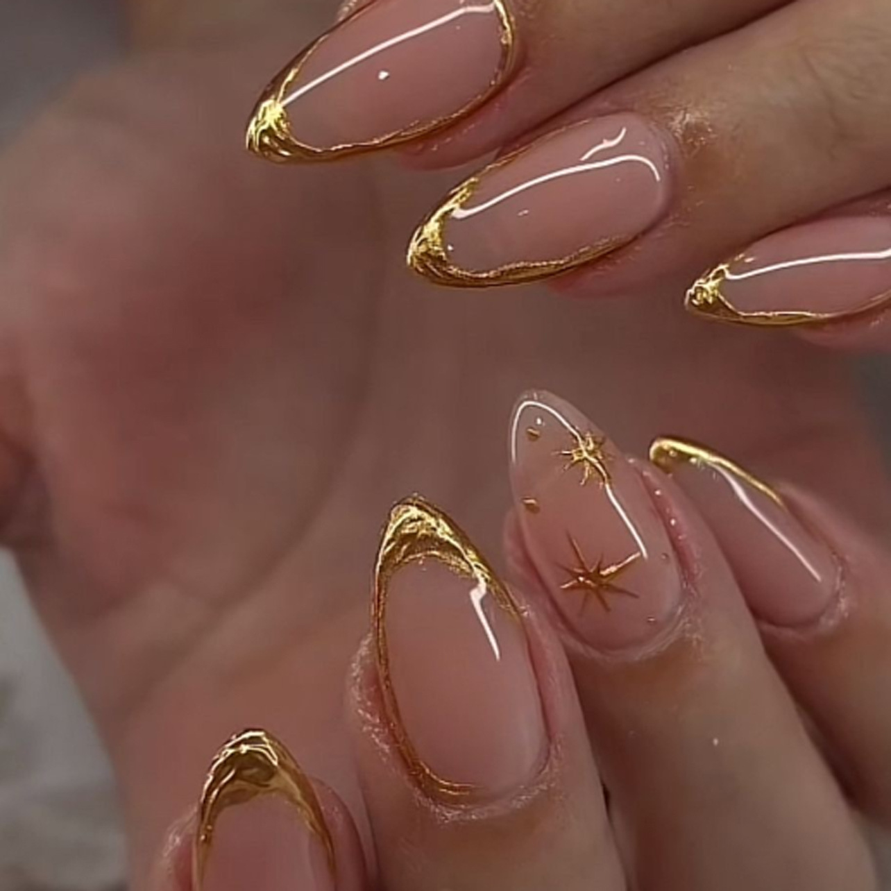 24 Buah Set Kuku Almond Pendek - Nail Art Gliter ulasan dan harga