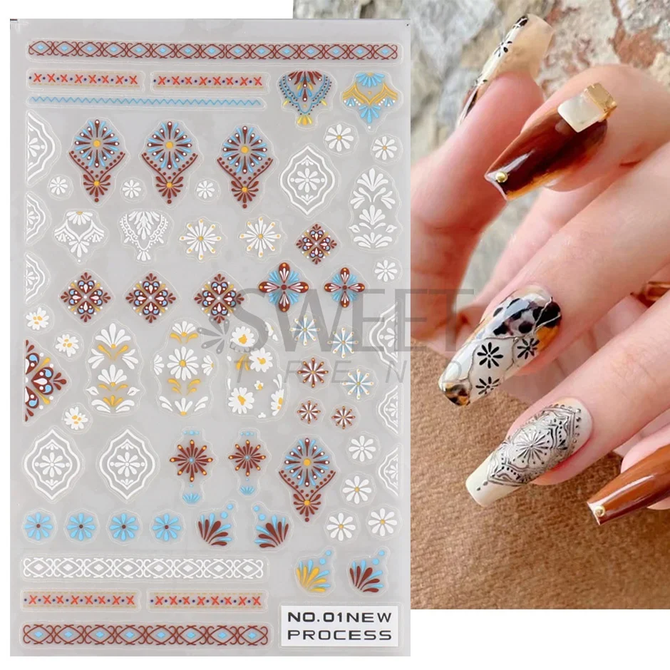 Stiker kuku baru Bohemia 3D Ma - Nail Art Zelda ulasan dan harga