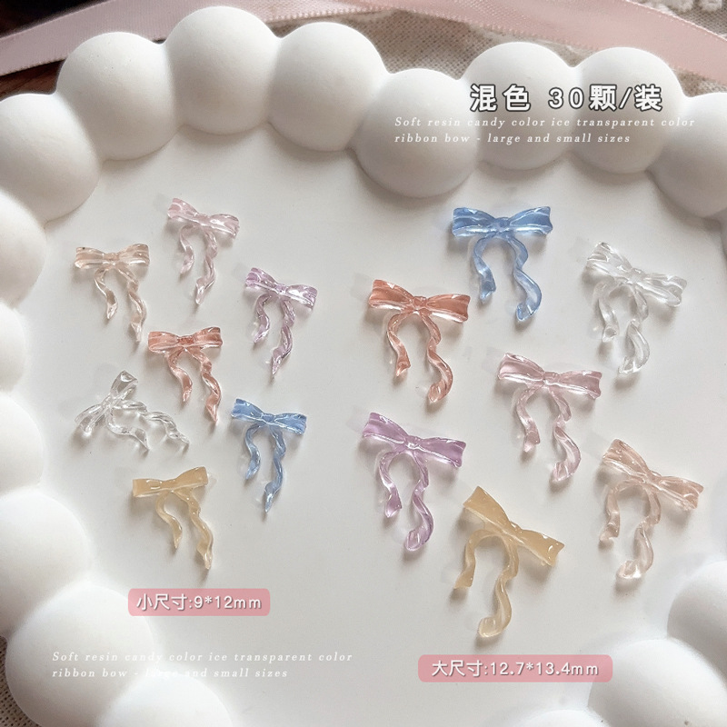 30 Buah Ornamen Manikur Dekora - Nail Art Pink Soft ulasan dan harga