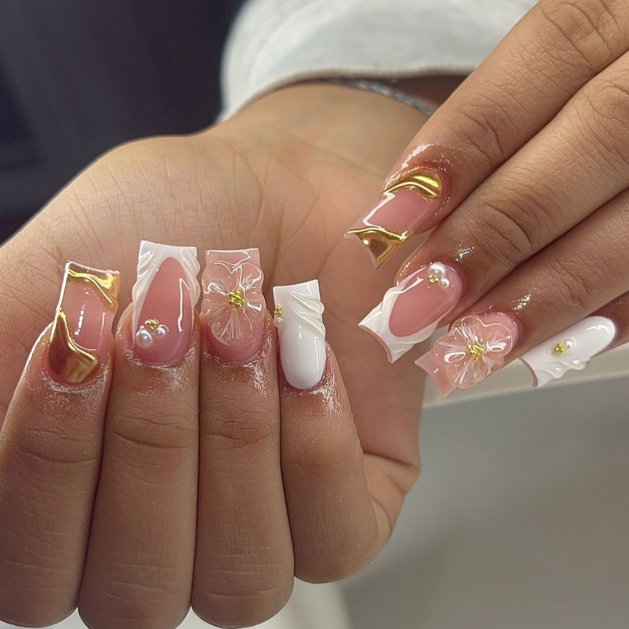 24 Buah Kuku Tekan Persegi Dap - Nail Art Gliter ulasan dan harga