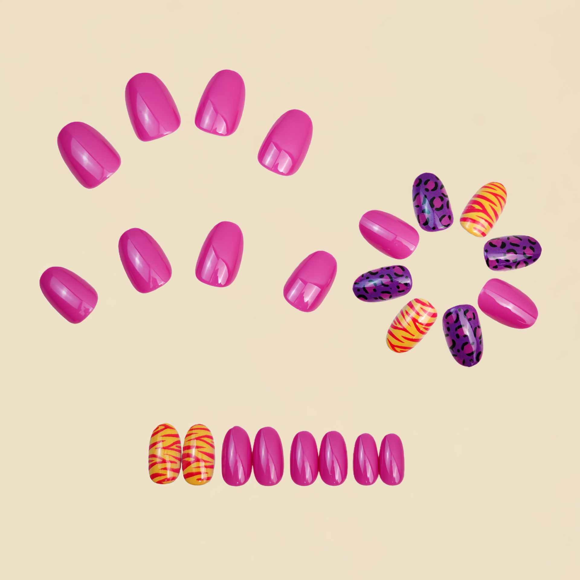 Kuku palsu pendek panjang untu - Nail Art Gliter ulasan dan harga