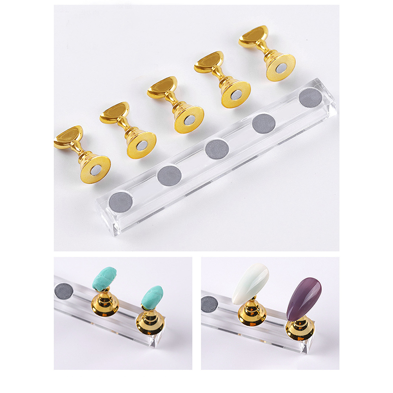5/30 Buah/Set Tempat Kuku Magn - Nail Art Navy ulasan dan harga