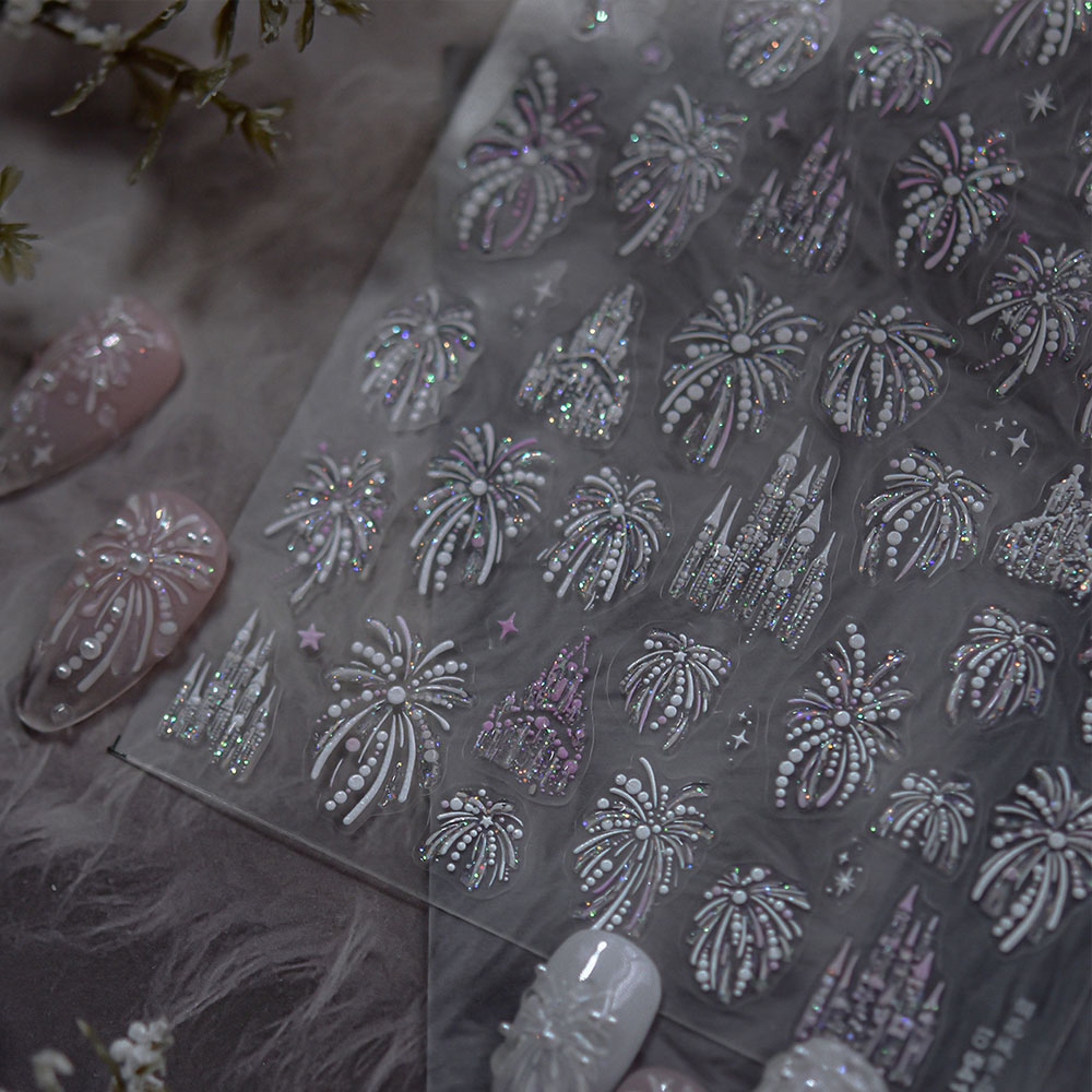 Stiker Kuku 5D Embossed Sparkl - Nail Art Zelda ulasan dan harga