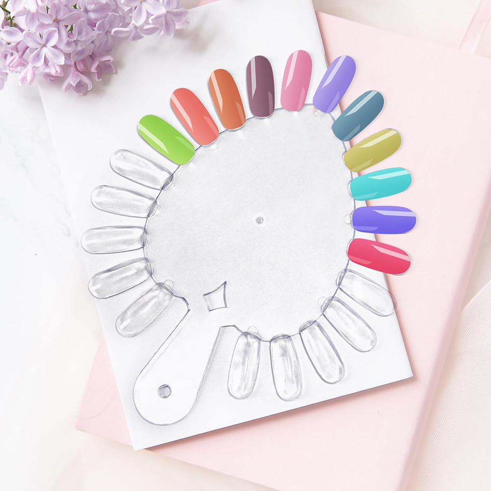 10Pcs Kartu Warna Kuku Berbent - Nail Art Navy ulasan dan harga