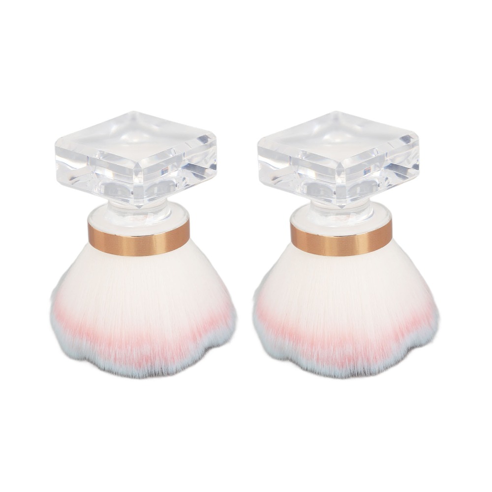 2pcs Sikat Penghapus Debu Kuku - Nail Art Pink Soft ulasan dan harga