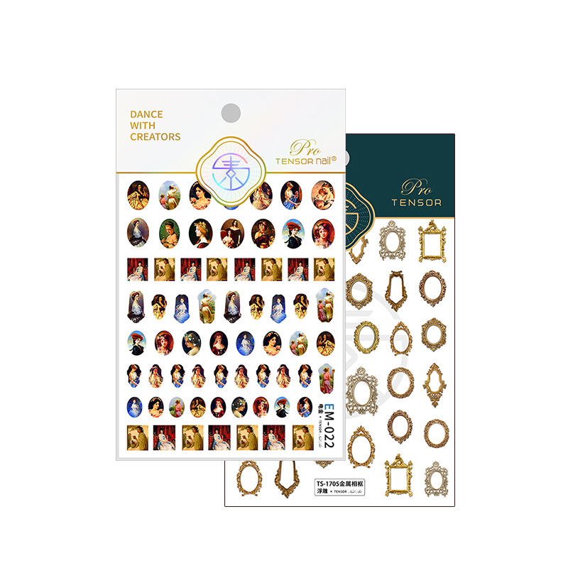 Stiker kuku gloss metalik 5D,  - Nail Art Zelda ulasan dan harga