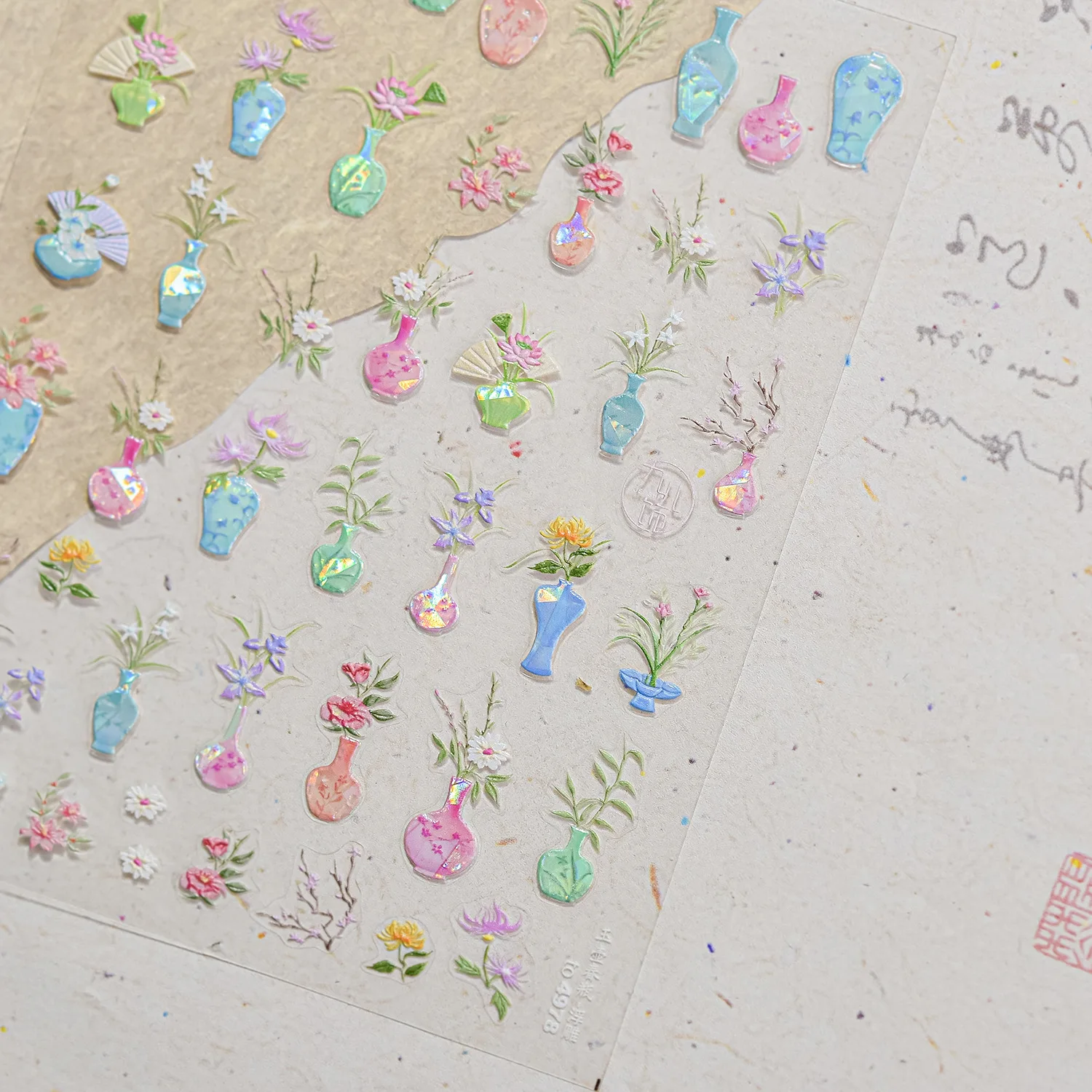 Stiker Manikur Stiker Dekorasi - Nail Art Pink Soft ulasan dan harga