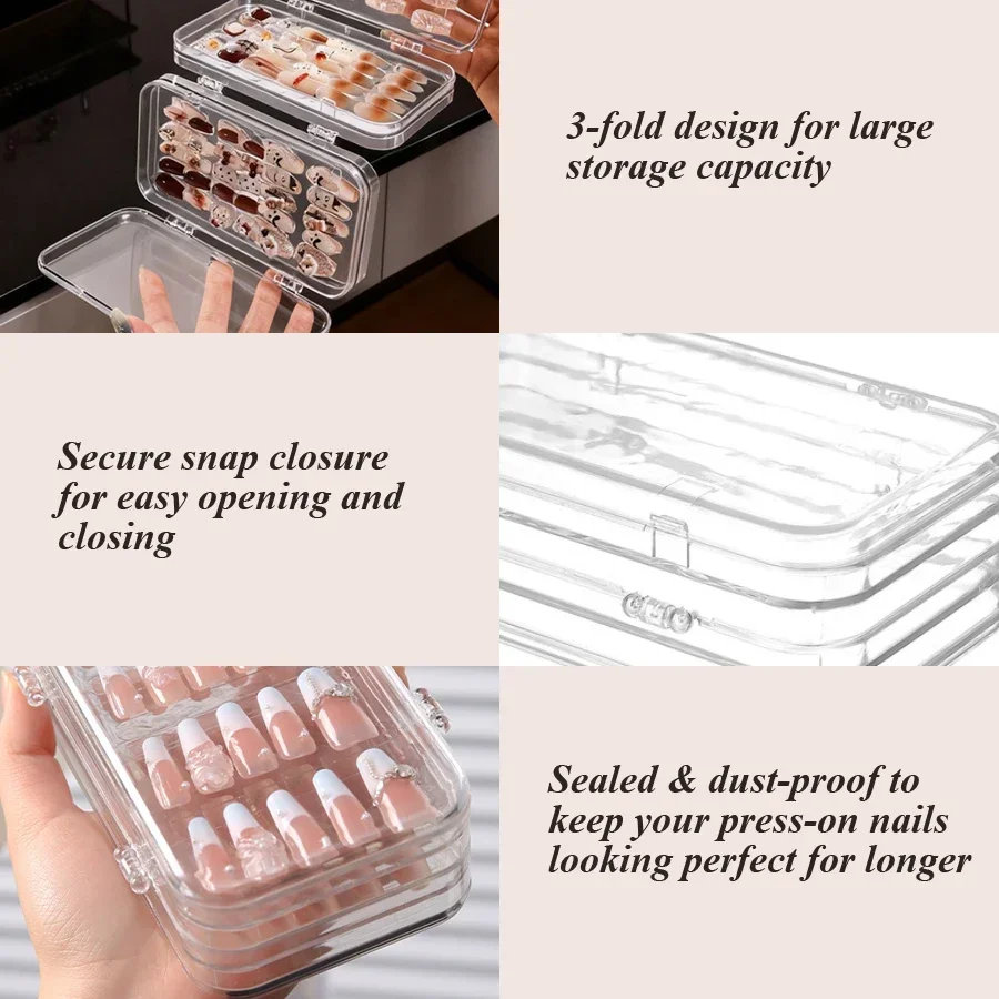 Kotak Penyimpanan Kuku Lipat T - Nail Art Navy ulasan dan harga