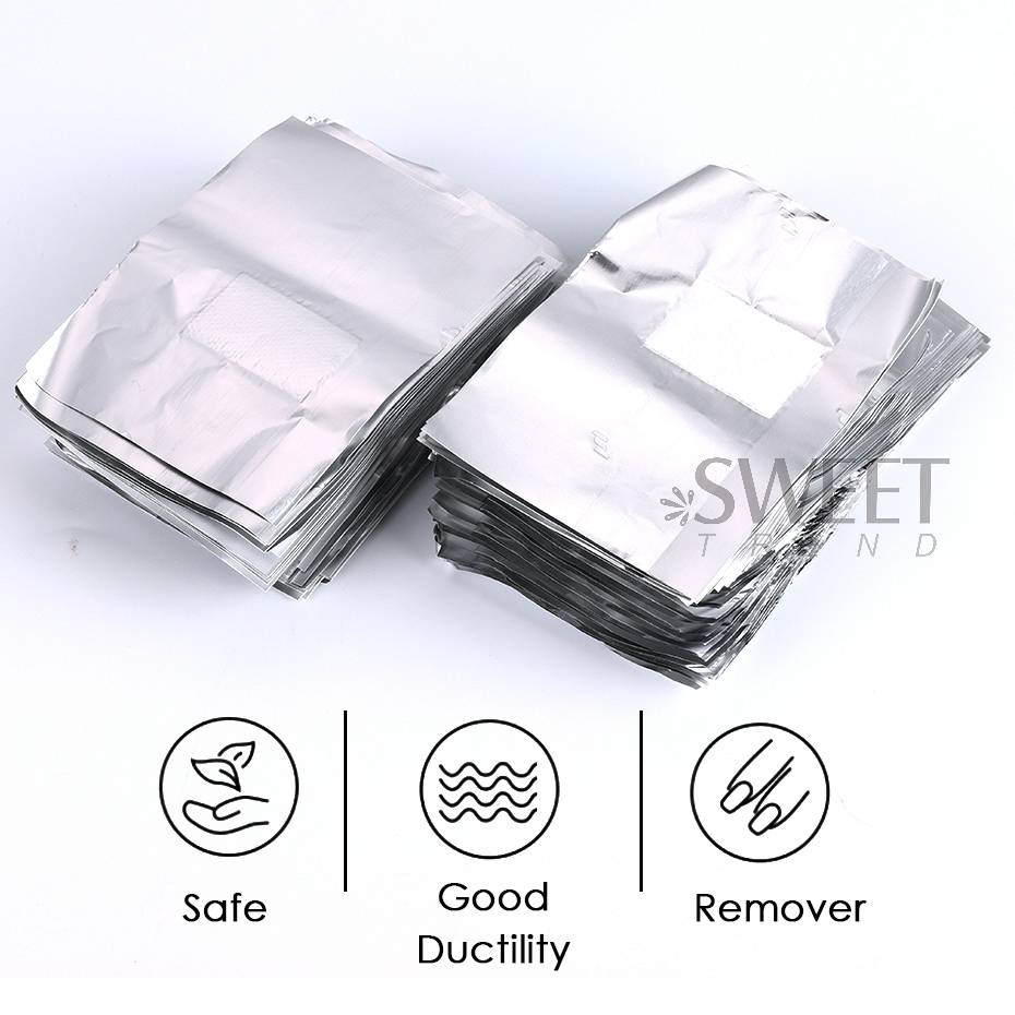 50/100 Buah Aluminium Foil Pen - Nail Art Remove ulasan dan harga