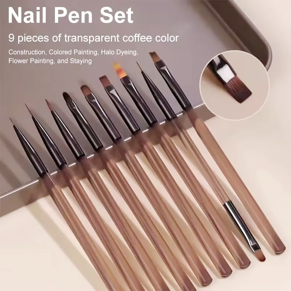 9PCS Kuas Kuku untuk Desain Se - Nail Art Navy ulasan dan harga