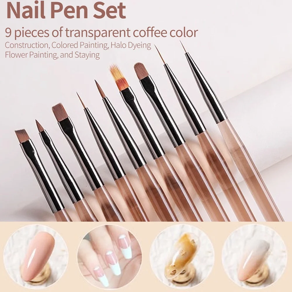 9PCS Kuas Kuku untuk Desain Se - Nail Art Navy ulasan dan harga