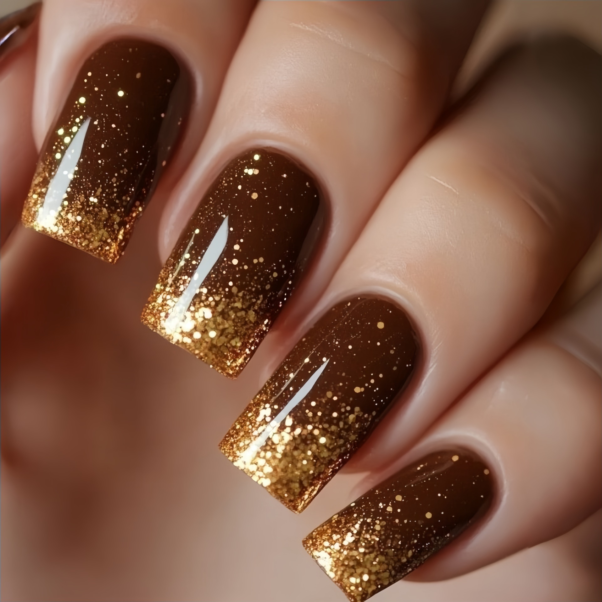 Kuku palsu pendek sedang grada - Nail Art Gliter ulasan dan harga