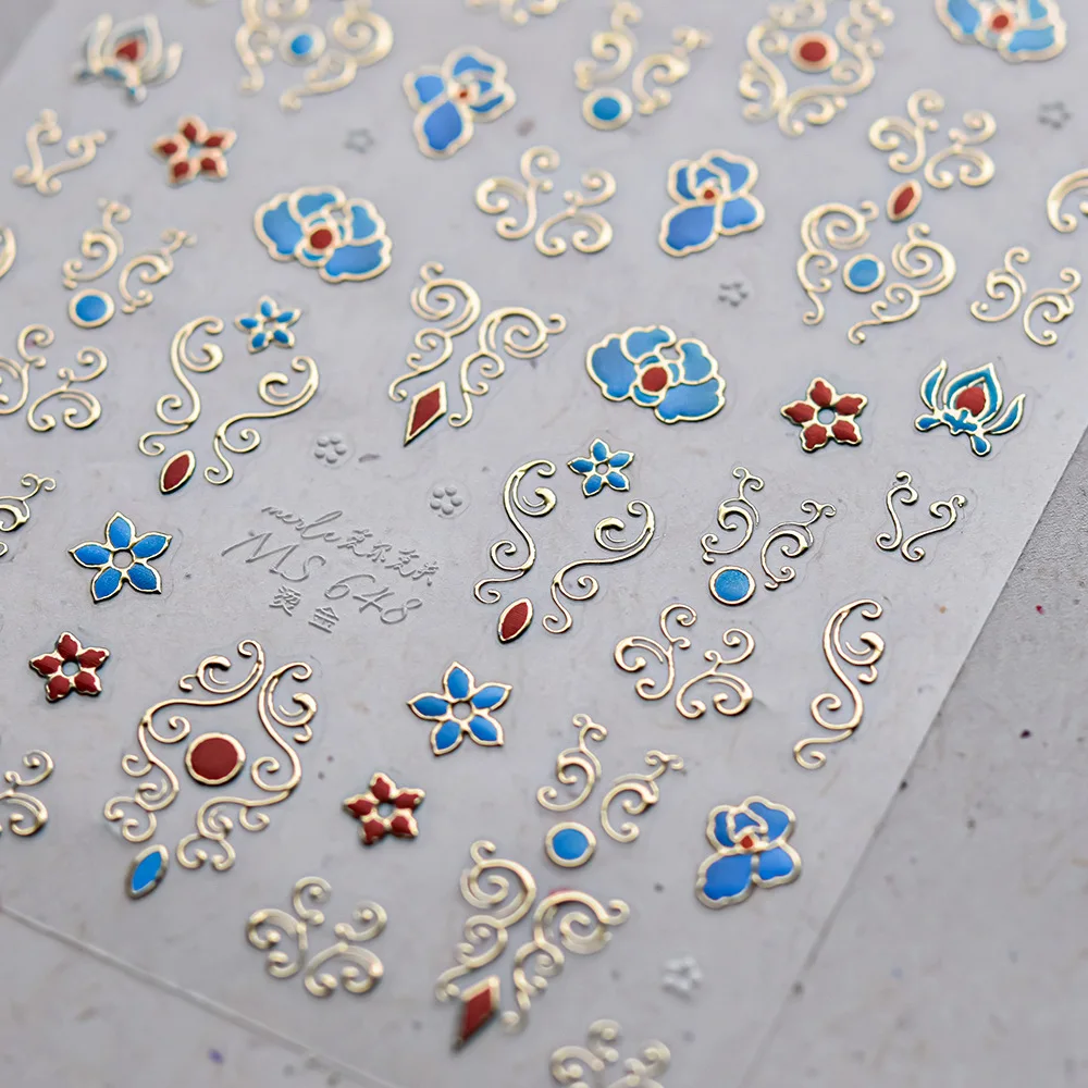 Pola Barok Hot Stamping Geomet - Nail Art Zelda ulasan dan harga